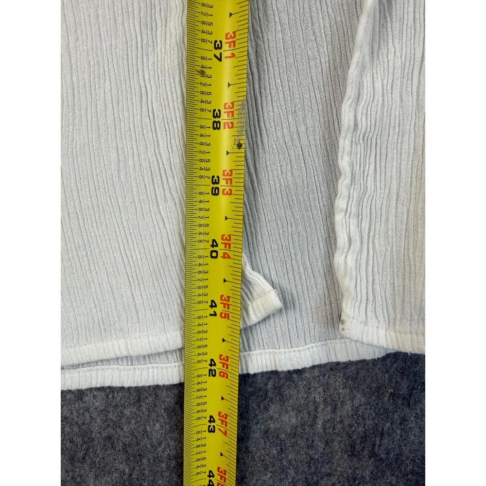 Kona Sol Womens XL White Gauze Wrap Front‎ Tie Swim Cover Up Slit Pants